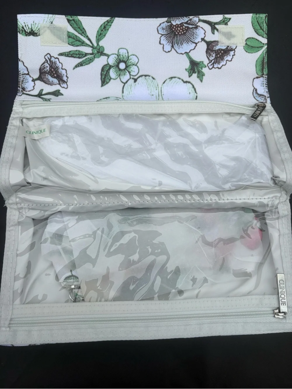 Clinique Floral & Botanical Travel Makeup Organizer Set New